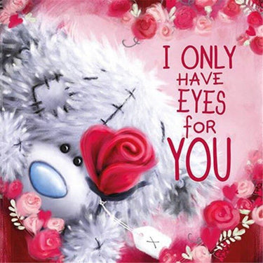 Diamond Painting Heb alleen ogen voor jou met Ronde steentjes 100x100 - Beste Kwaliteit